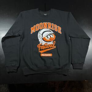 Insomniac Moonrise Festival Baltimore Black Pullover Crewneck Men’s Sz M New